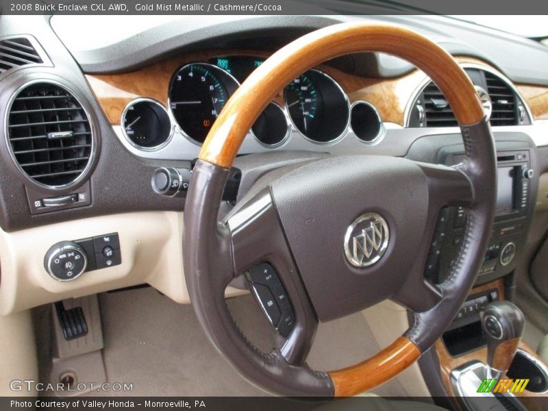 Gold Mist Metallic / Cashmere/Cocoa 2008 Buick Enclave CXL AWD