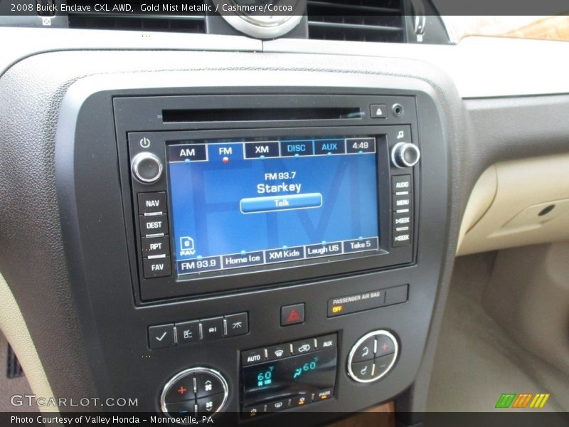 Gold Mist Metallic / Cashmere/Cocoa 2008 Buick Enclave CXL AWD