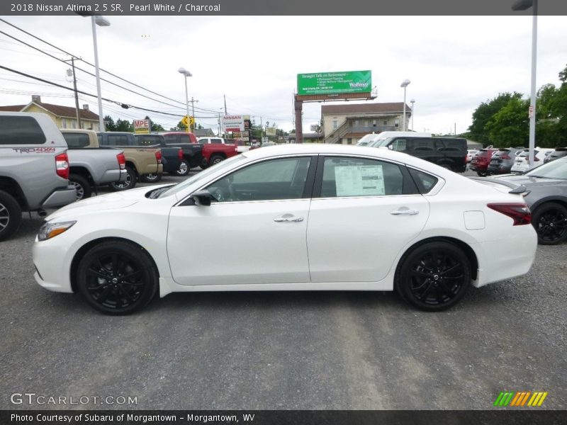 Pearl White / Charcoal 2018 Nissan Altima 2.5 SR