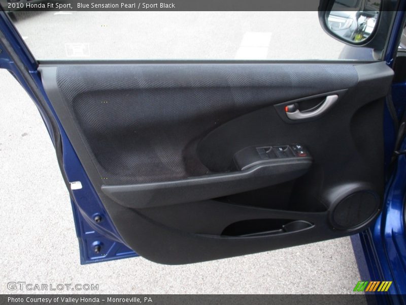 Blue Sensation Pearl / Sport Black 2010 Honda Fit Sport
