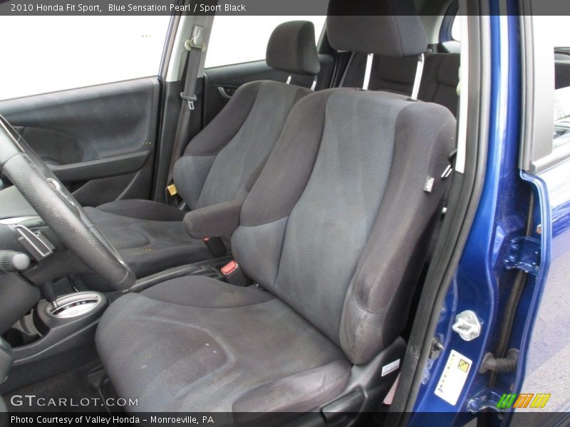 Blue Sensation Pearl / Sport Black 2010 Honda Fit Sport