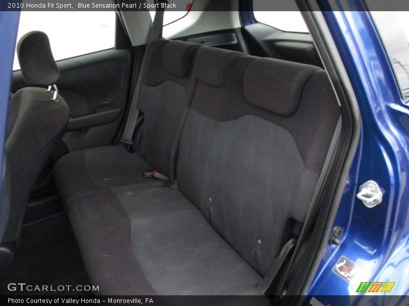 Blue Sensation Pearl / Sport Black 2010 Honda Fit Sport