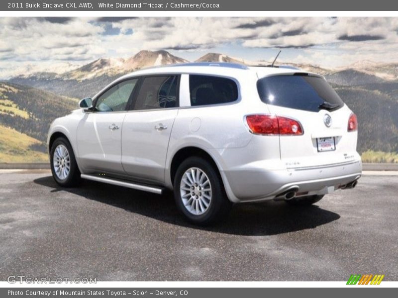 White Diamond Tricoat / Cashmere/Cocoa 2011 Buick Enclave CXL AWD