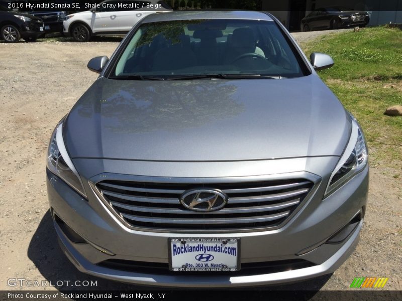 Shale Gray Metallic / Beige 2016 Hyundai Sonata SE