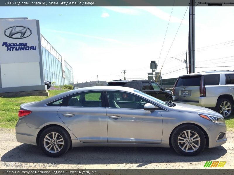 Shale Gray Metallic / Beige 2016 Hyundai Sonata SE