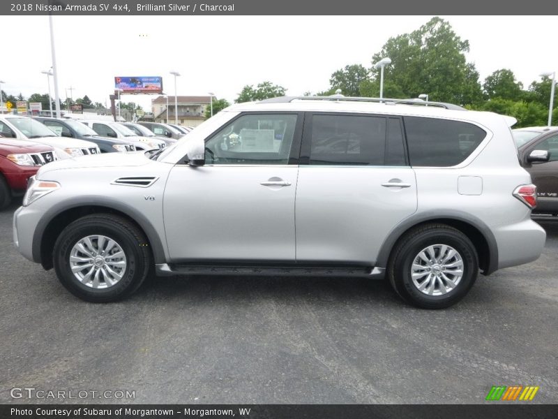 Brilliant Silver / Charcoal 2018 Nissan Armada SV 4x4