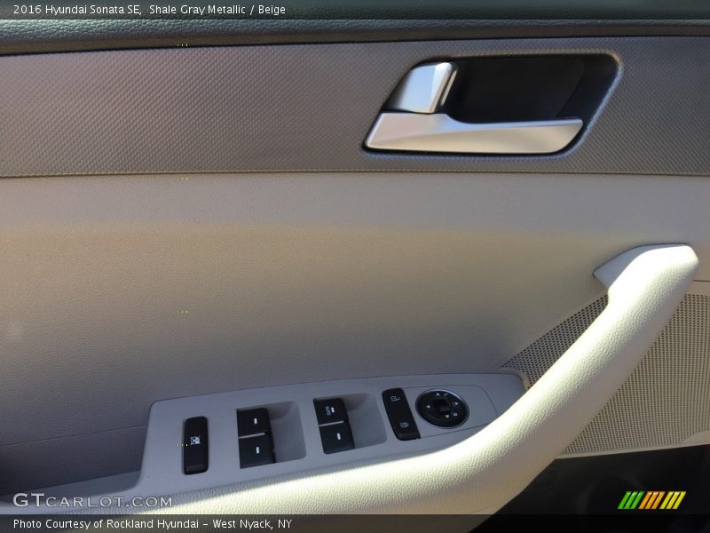 Shale Gray Metallic / Beige 2016 Hyundai Sonata SE