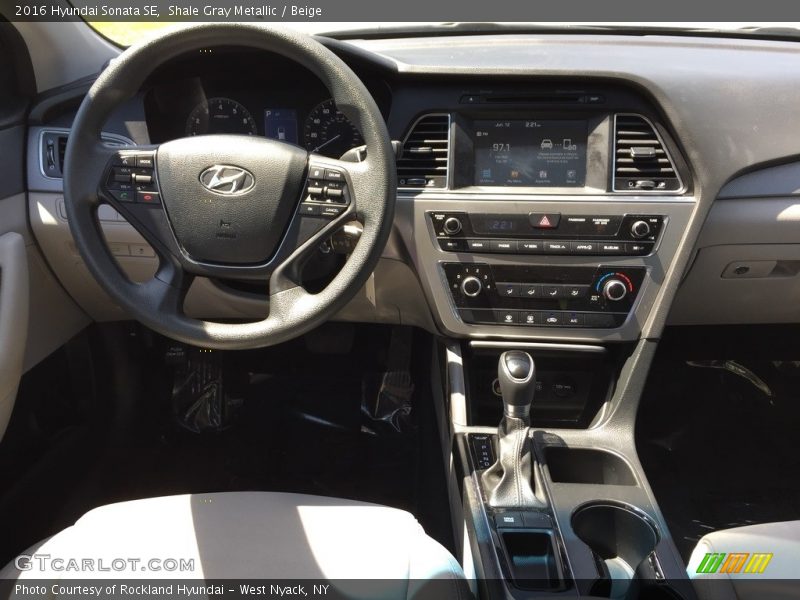 Shale Gray Metallic / Beige 2016 Hyundai Sonata SE