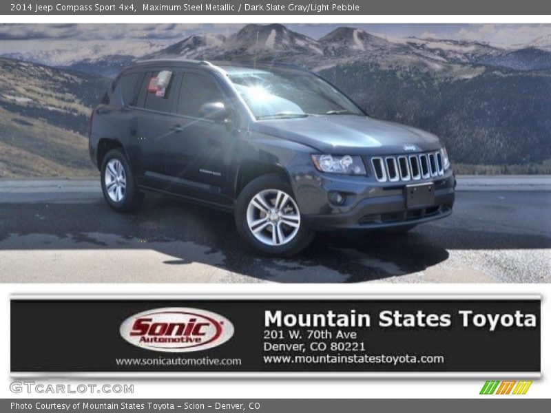 Maximum Steel Metallic / Dark Slate Gray/Light Pebble 2014 Jeep Compass Sport 4x4