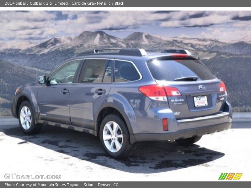 Carbide Gray Metallic / Black 2014 Subaru Outback 2.5i Limited