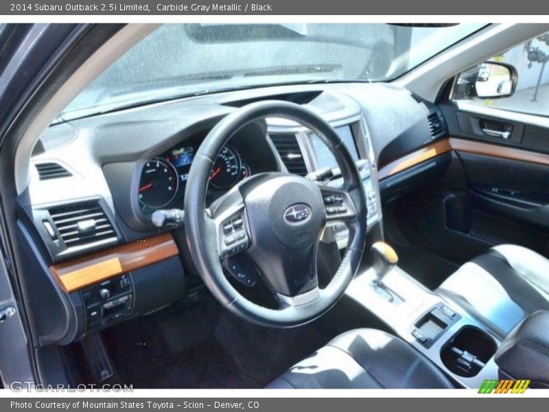 Carbide Gray Metallic / Black 2014 Subaru Outback 2.5i Limited