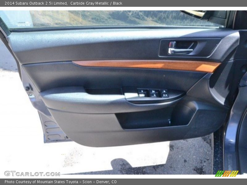 Carbide Gray Metallic / Black 2014 Subaru Outback 2.5i Limited