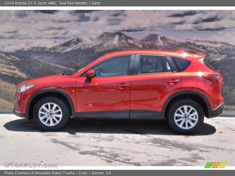Soul Red Metallic / Sand 2014 Mazda CX-5 Sport AWD