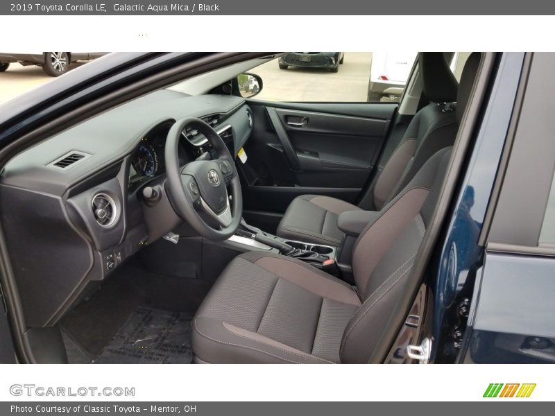  2019 Corolla LE Black Interior