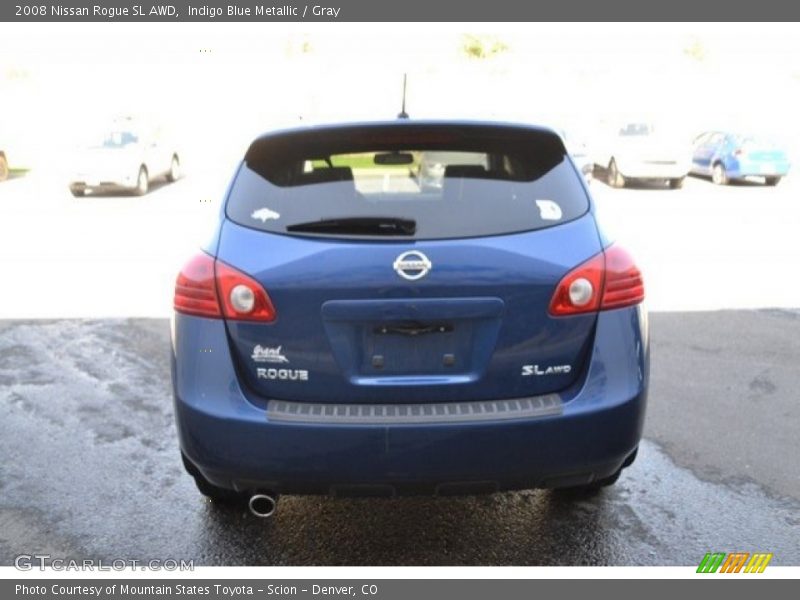 Indigo Blue Metallic / Gray 2008 Nissan Rogue SL AWD