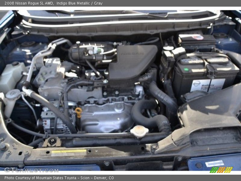 Indigo Blue Metallic / Gray 2008 Nissan Rogue SL AWD