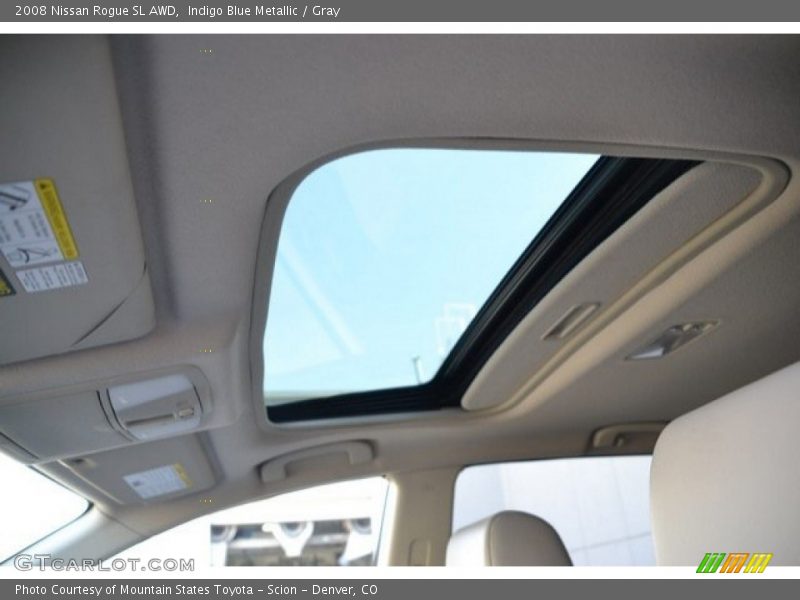 Indigo Blue Metallic / Gray 2008 Nissan Rogue SL AWD