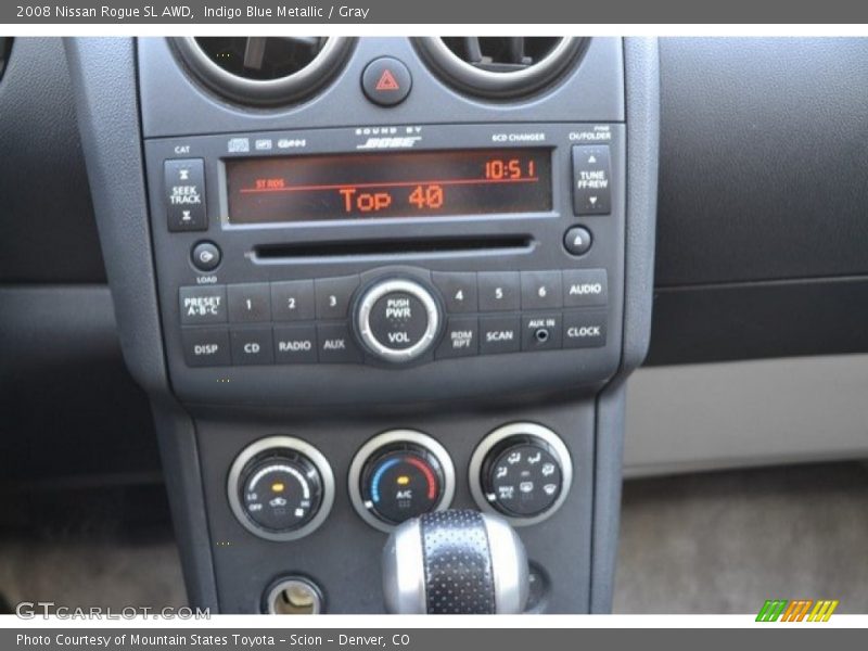 Indigo Blue Metallic / Gray 2008 Nissan Rogue SL AWD