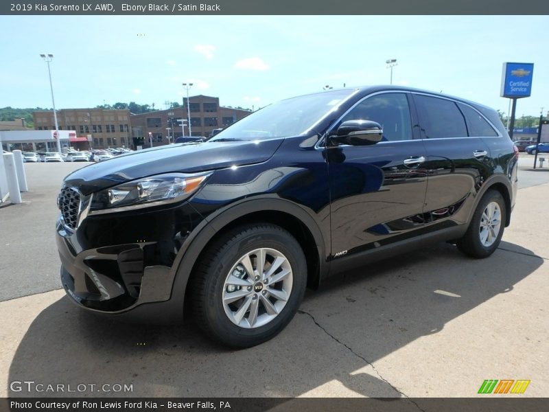Ebony Black / Satin Black 2019 Kia Sorento LX AWD