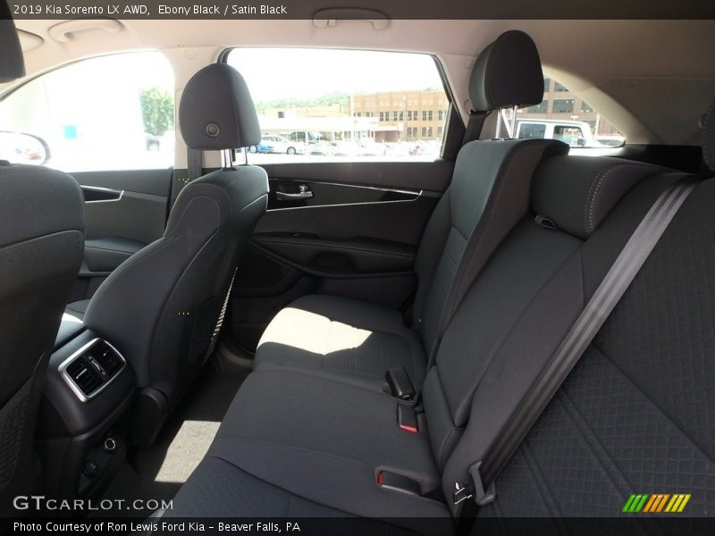 Rear Seat of 2019 Sorento LX AWD