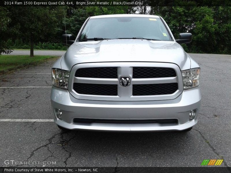 Bright Silver Metallic / Black/Diesel Gray 2014 Ram 1500 Express Quad Cab 4x4