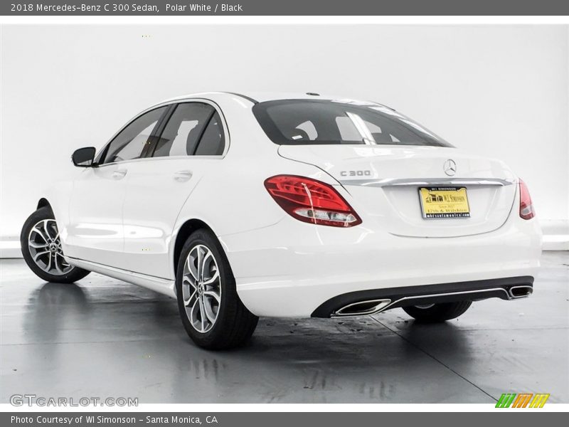 Polar White / Black 2018 Mercedes-Benz C 300 Sedan