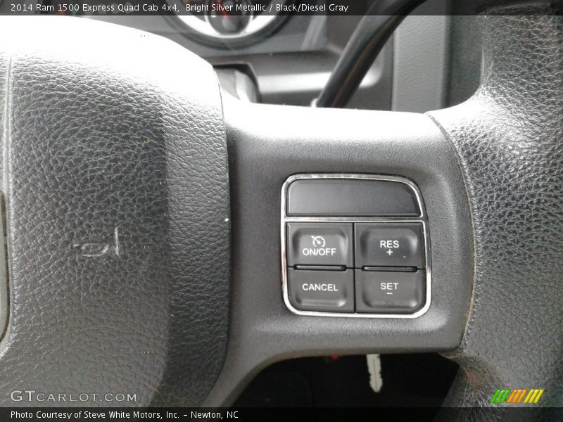 Bright Silver Metallic / Black/Diesel Gray 2014 Ram 1500 Express Quad Cab 4x4