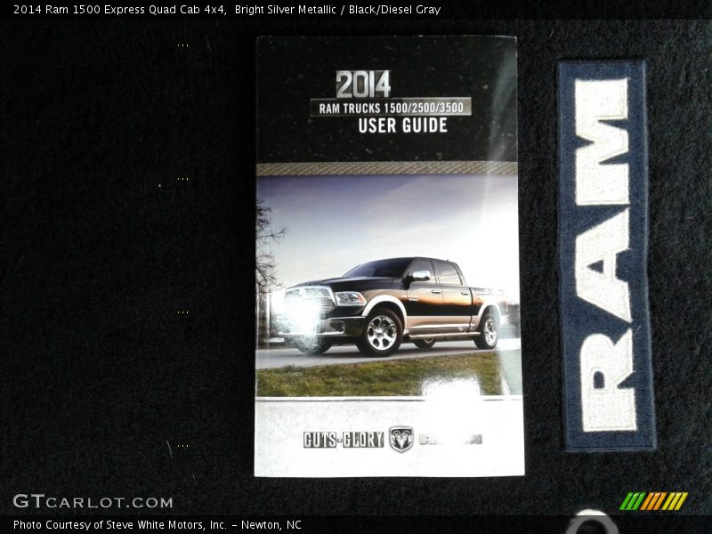 Bright Silver Metallic / Black/Diesel Gray 2014 Ram 1500 Express Quad Cab 4x4
