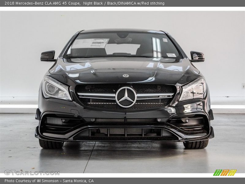 Night Black / Black/DINAMICA w/Red stitching 2018 Mercedes-Benz CLA AMG 45 Coupe