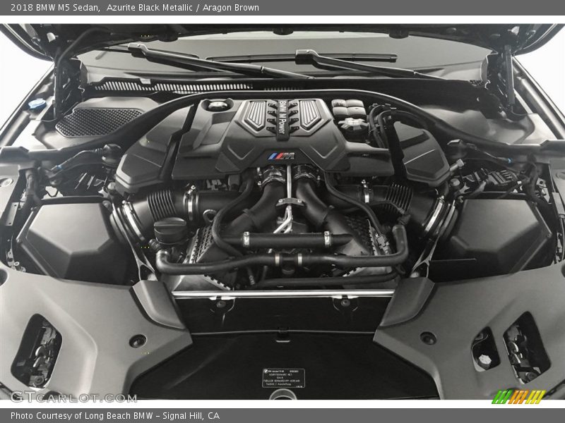  2018 M5 Sedan Engine - 4.4 Liter M TwinPower Turbocharged DOHC 32-Valve VVT V8