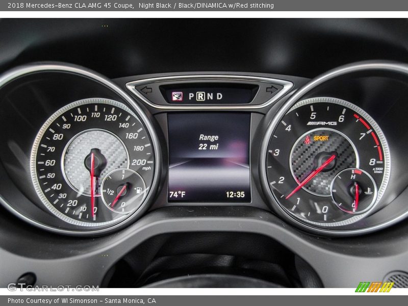 Night Black / Black/DINAMICA w/Red stitching 2018 Mercedes-Benz CLA AMG 45 Coupe