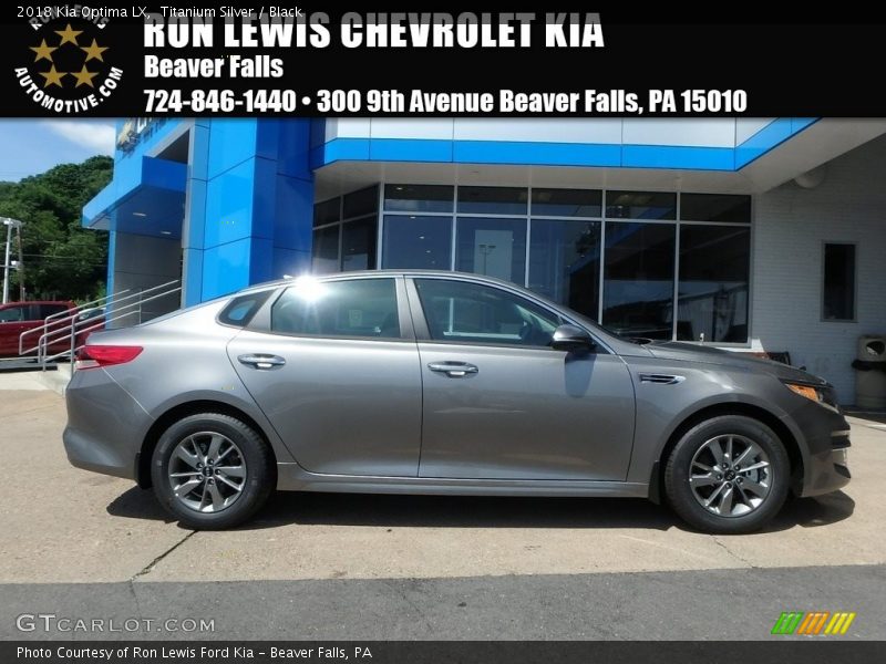 Titanium Silver / Black 2018 Kia Optima LX