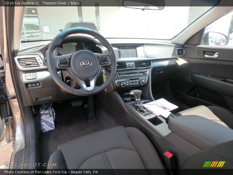  2018 Optima LX Black Interior