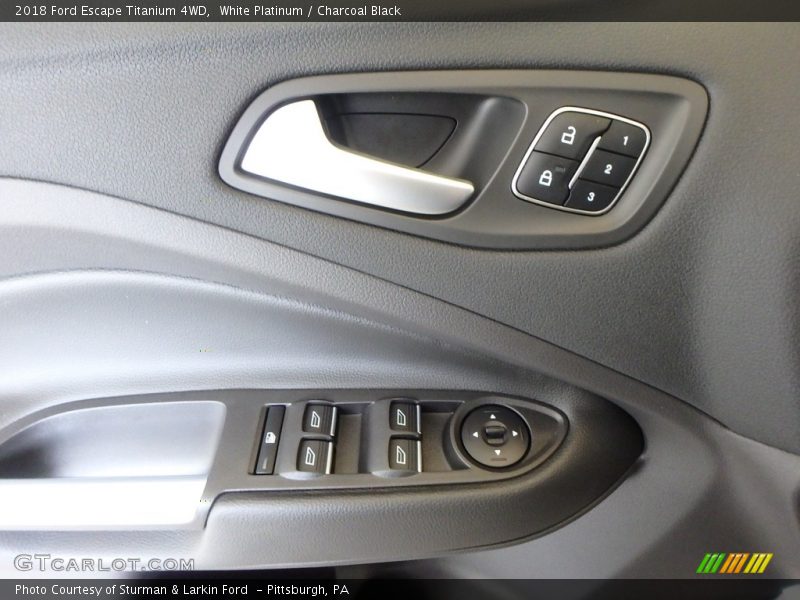 White Platinum / Charcoal Black 2018 Ford Escape Titanium 4WD