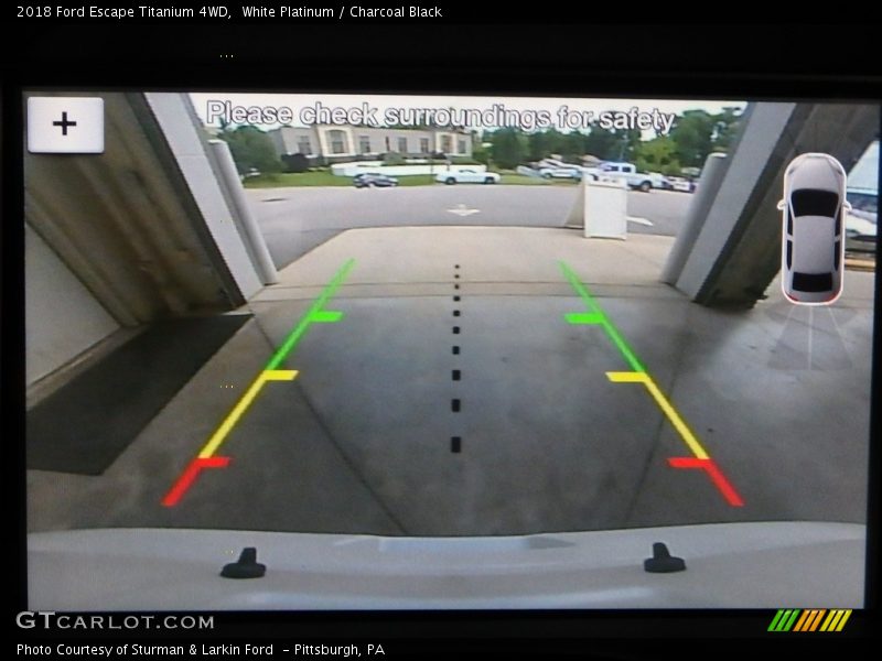 White Platinum / Charcoal Black 2018 Ford Escape Titanium 4WD