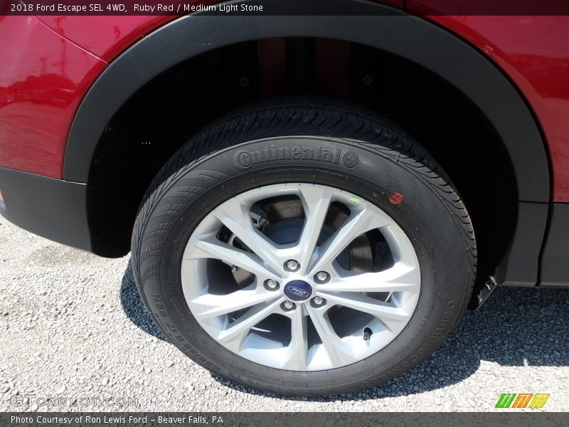 Ruby Red / Medium Light Stone 2018 Ford Escape SEL 4WD