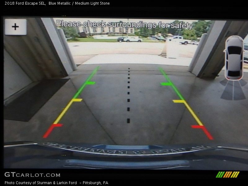 Blue Metallic / Medium Light Stone 2018 Ford Escape SEL