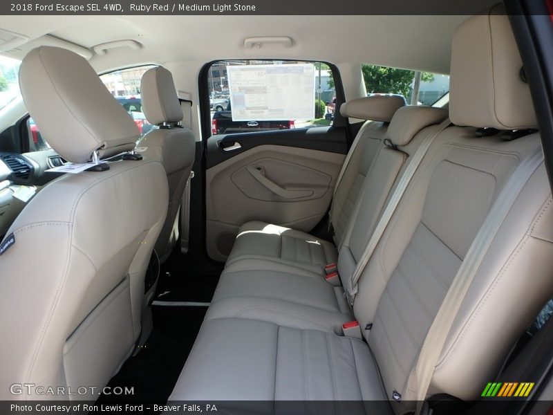 Ruby Red / Medium Light Stone 2018 Ford Escape SEL 4WD