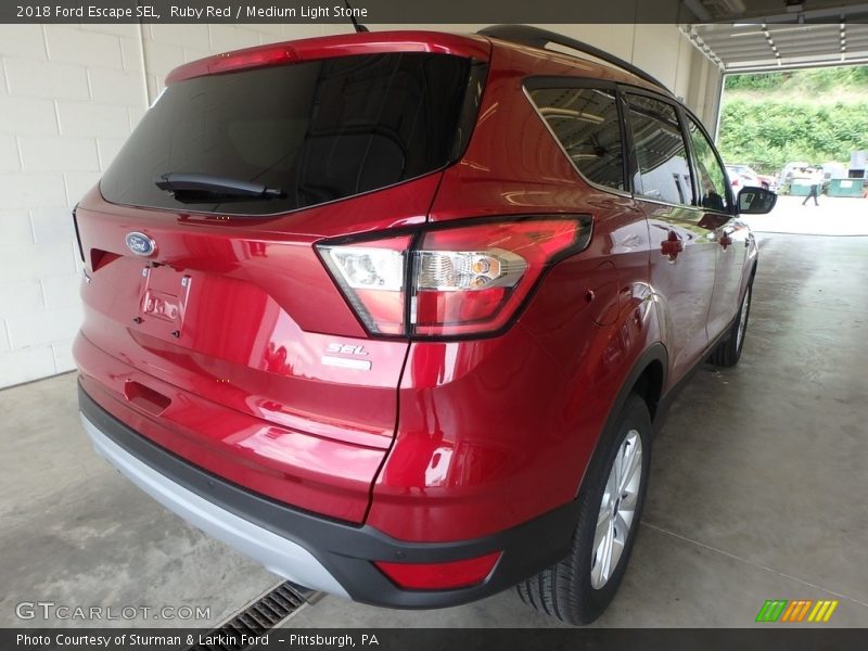 Ruby Red / Medium Light Stone 2018 Ford Escape SEL