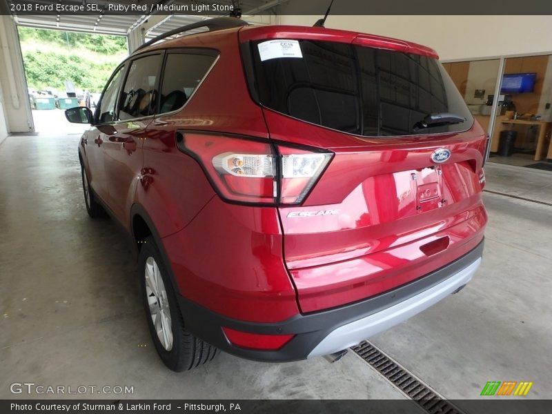 Ruby Red / Medium Light Stone 2018 Ford Escape SEL