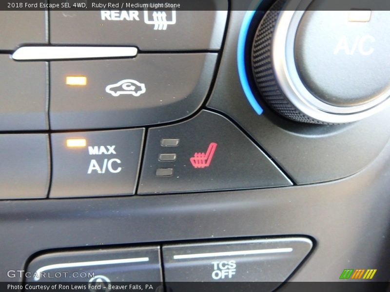 Ruby Red / Medium Light Stone 2018 Ford Escape SEL 4WD