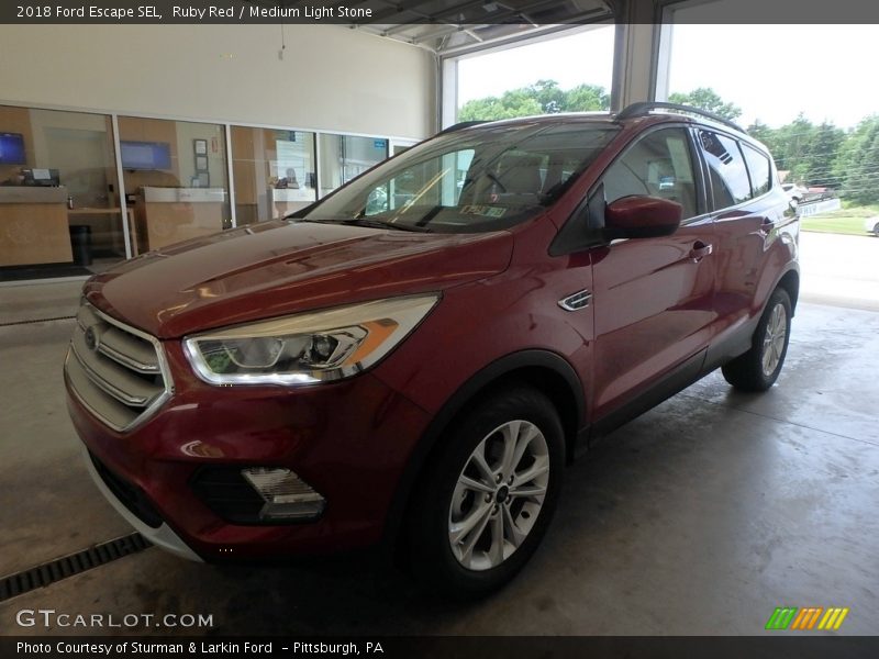 Ruby Red / Medium Light Stone 2018 Ford Escape SEL