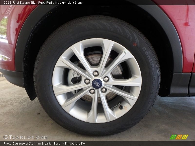 Ruby Red / Medium Light Stone 2018 Ford Escape SEL