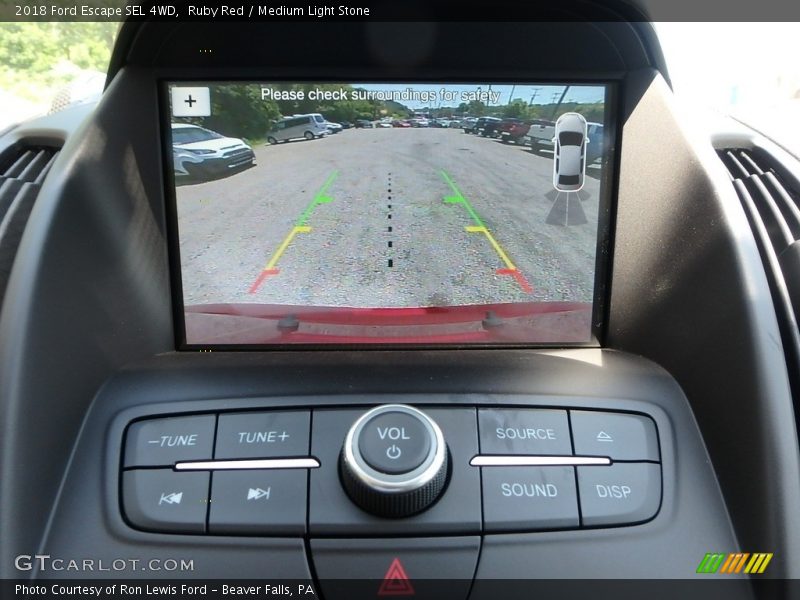 Ruby Red / Medium Light Stone 2018 Ford Escape SEL 4WD