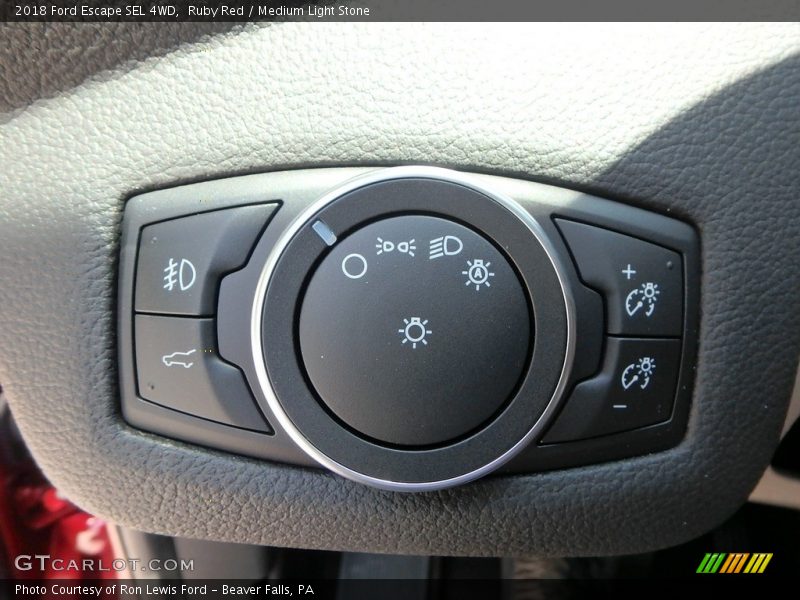 Ruby Red / Medium Light Stone 2018 Ford Escape SEL 4WD