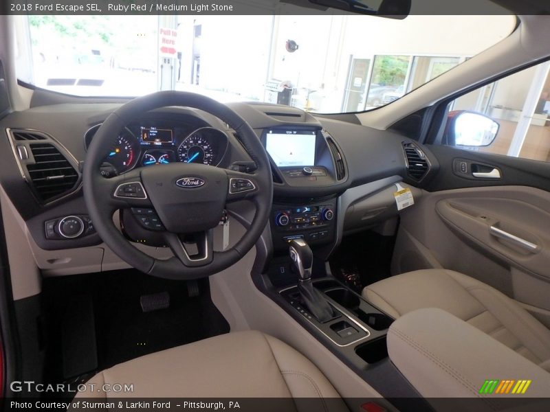 Ruby Red / Medium Light Stone 2018 Ford Escape SEL