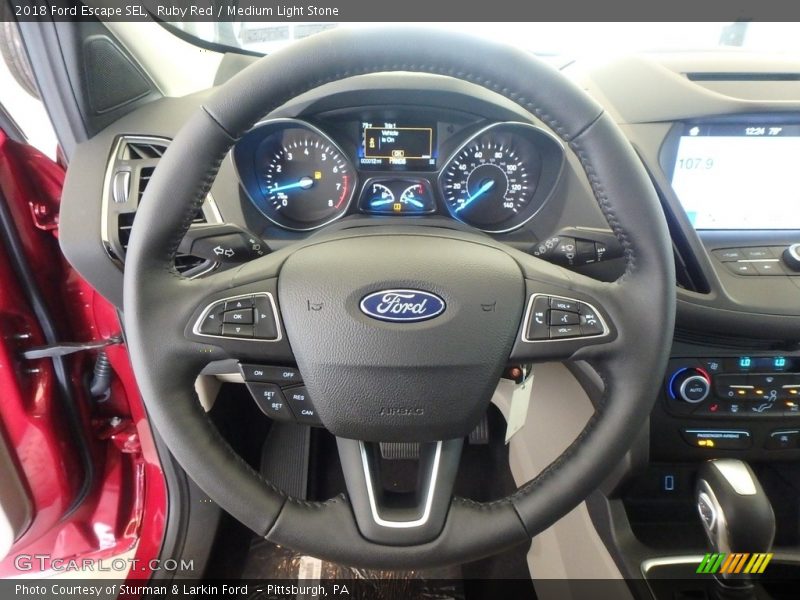 Ruby Red / Medium Light Stone 2018 Ford Escape SEL