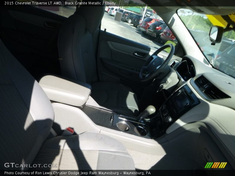 Black Granite Metallic / Ebony 2015 Chevrolet Traverse LT AWD