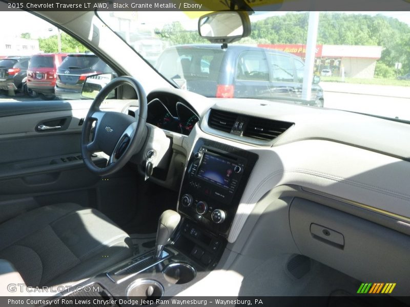 Black Granite Metallic / Ebony 2015 Chevrolet Traverse LT AWD