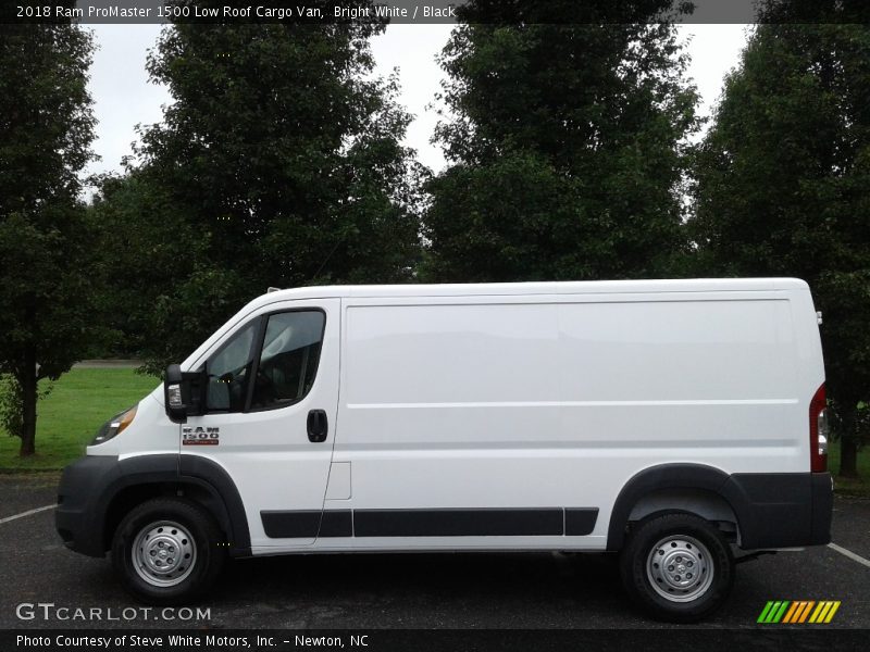 Bright White / Black 2018 Ram ProMaster 1500 Low Roof Cargo Van